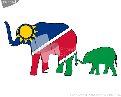 Image of Namibia elephants