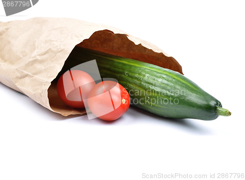 Image of Vegetables in paper bag