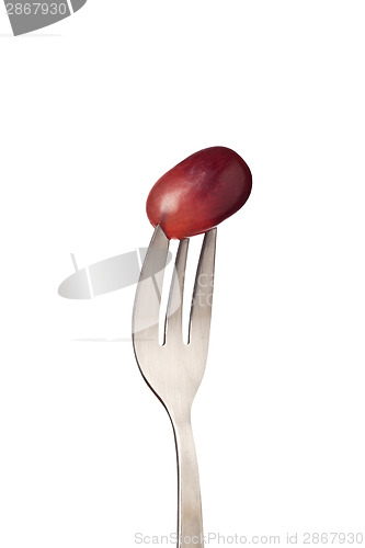 Image of Grape held by a fork