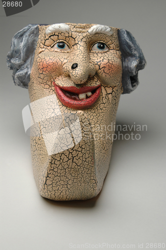 Image of scary face with mole