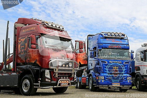 Image of Volvo FH and Scania R620 Show Trucks