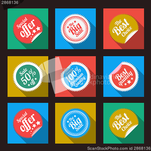 Image of Sticker in flat style