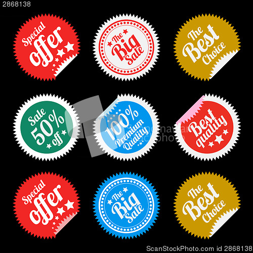 Image of Sticker in flat style