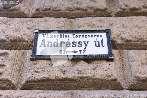 Image of Andrassy Street, Budapest