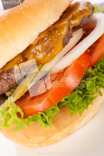 Image of Cheeseburger with cole slaw 