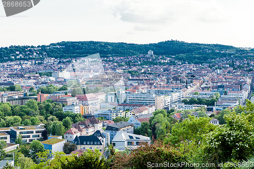 Image of Scenic rooftop view of Stuttgart, Germany