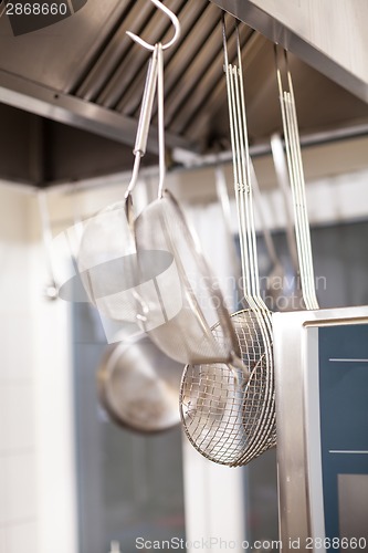 Image of Neat interior of a commercial kitchen