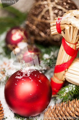 Image of Several assorted Christmas ornaments