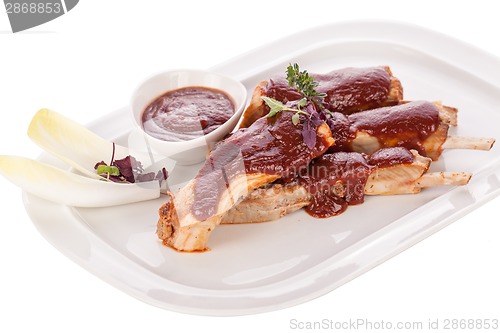 Image of Delicious grilled pork ribs