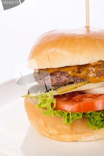 Image of Cheeseburger with cole slaw 