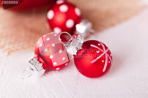 Image of Red themed Christmas background