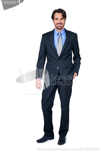 Image of Confident relaxed business executive