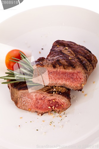 Image of Succulent medium rare beef steak