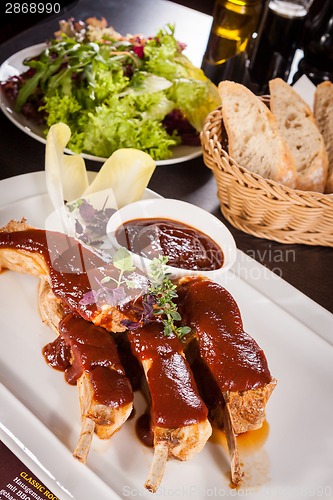 Image of Delicious grilled pork ribs