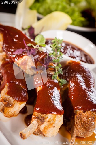 Image of Delicious grilled pork ribs