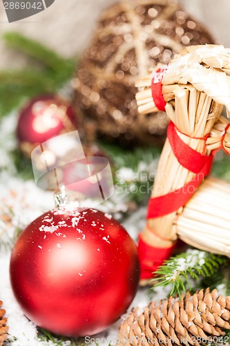 Image of Several assorted Christmas ornaments