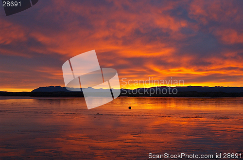 Image of Sunset from Borgarnes