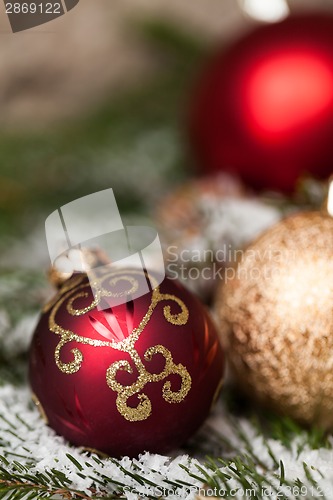 Image of Several assorted Christmas ornaments