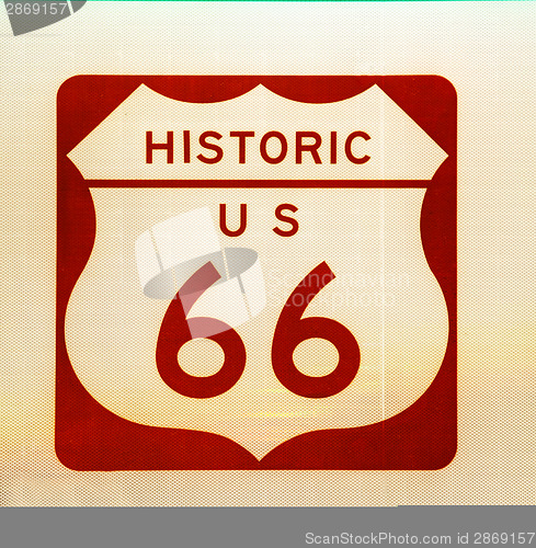 Image of Historic US Route 66 sign