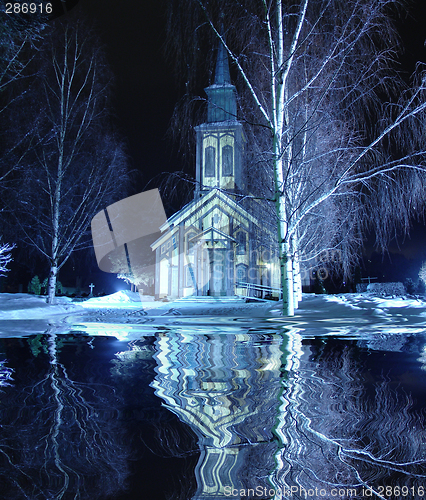 Image of winter church