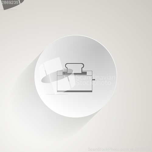Image of Flat vector icon for toaster