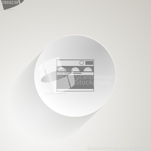 Image of Flat vector icon for dishwasher