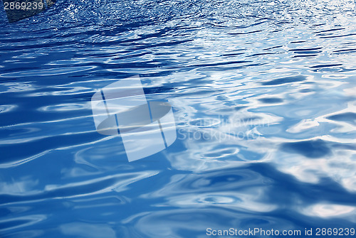 Image of Blue water background with waves