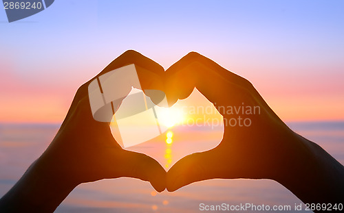 Image of Hands forming a heart