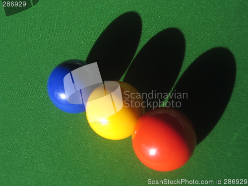 Image of Snooker Balls Diagonal