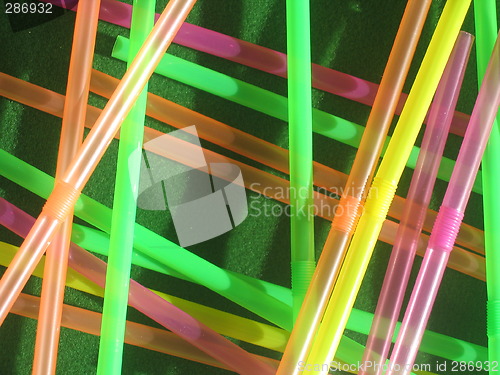 Image of Neon Drinking Straws