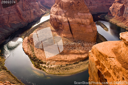 Image of Horseshoe Bend Colorado River Heads into the Grand Canyon