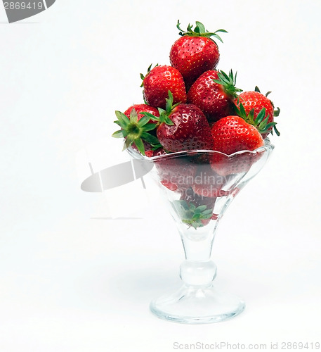 Image of Berries Parfait Fresh Strawberries Food Fruit in Glass