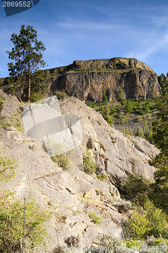 Image of Rocky Ridge Outcroppings Near Banks Lake Washington State