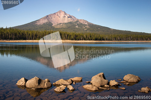 Image of Mount Mcloughlin and Sky Lake Cascade Mountain Range Oregon Stat