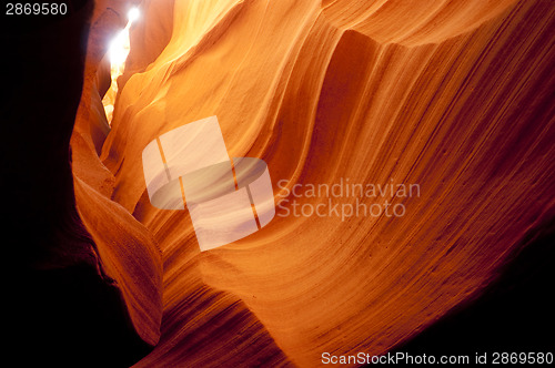 Image of Slot Canyon Sandstone Rock Geology Desert Southwest Arizona USA