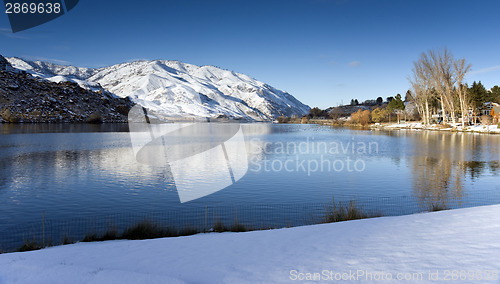 Image of Columbia River Meanders Through Countryside in Washington State 