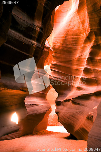 Image of Antelope Canyon Navajo Rock Slot Formation Utah Southwest USA