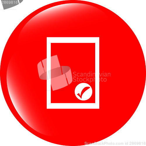 Image of Edit document sign icon. Edit content button. Modern UI website button