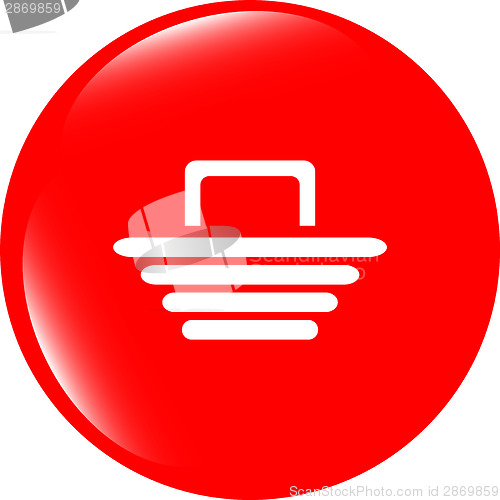 Image of Shopping Cart sign icon. Online buying button. Modern UI website button