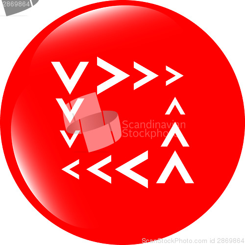 Image of abstract sign on web icon. web button. isolated on white
