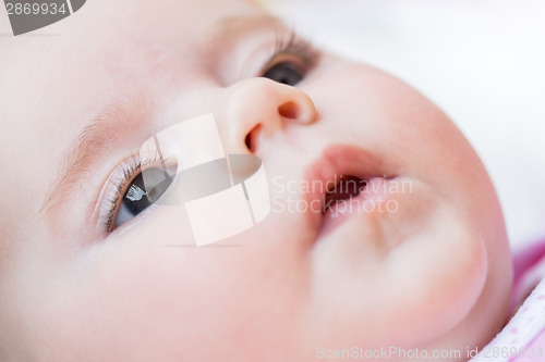 Image of adorable baby close up