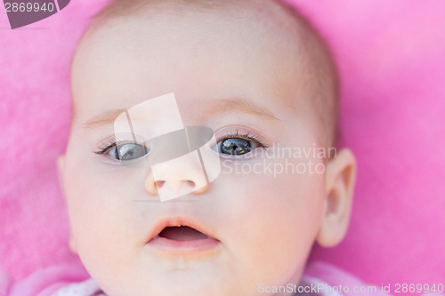 Image of adorable baby close up
