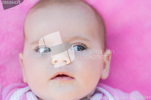 Image of adorable baby close up