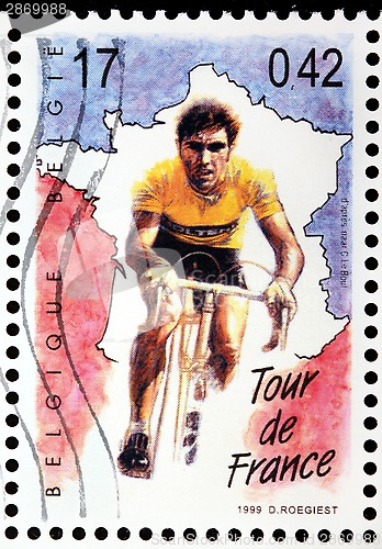 Image of Cyclist Stamp