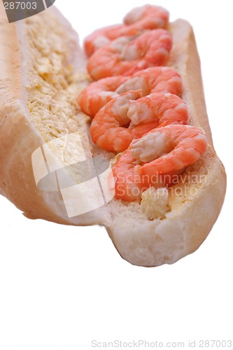 Image of Prawns on a Roll