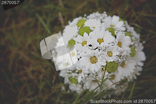 Image of beautiful wedding flowers bouquet