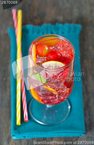 Image of sweet cherry plum drink 