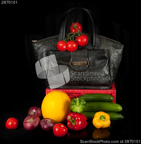 Image of bag with vegetables