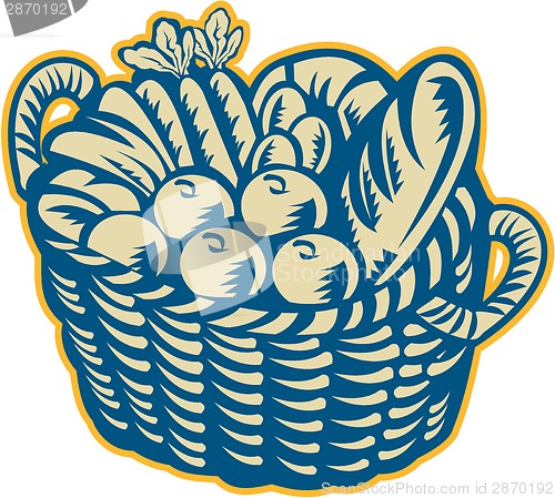 Image of Crop Harvest Basket Retro