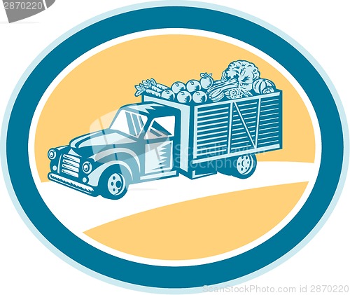 Image of Vintage Pickup Truck Delivery Harvest Retro